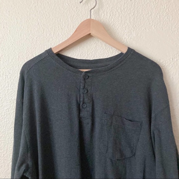 Red Head 100% Cotton Slouchy Henley Top Size XL - Picture 5 of 11